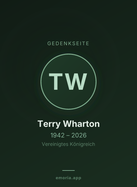 Gedenkportrait von Terry Wharton