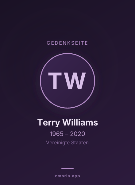 Gedenkportrait von Terry Williams