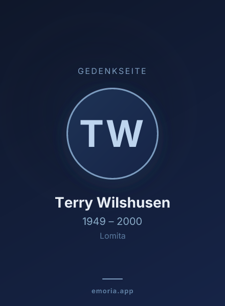 Gedenkportrait von Terry Wilshusen