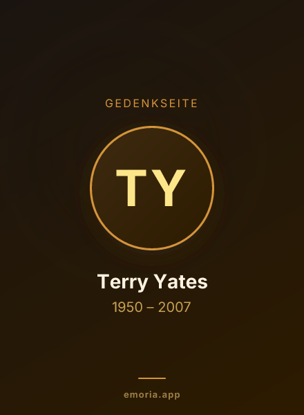 Gedenkportrait von Terry Yates