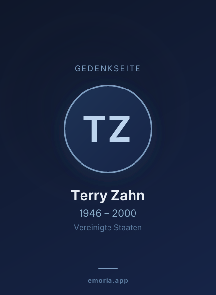Gedenkportrait von Terry Zahn