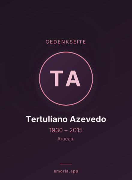 Gedenkportrait von Tertuliano Azevedo