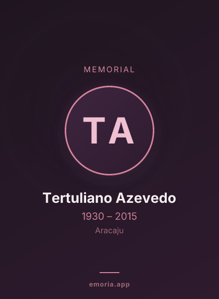 Memorial portrait of Tertuliano Azevedo