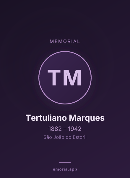 Memorial portrait of Tertuliano Marques