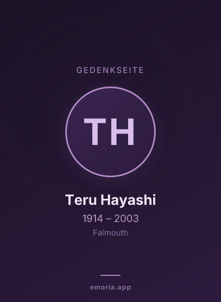 Gedenkportrait von Teru Hayashi