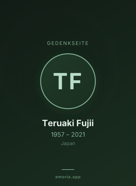 Gedenkportrait von Teruaki Fujii