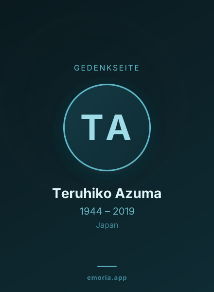 Gedenkportrait von Teruhiko Azuma