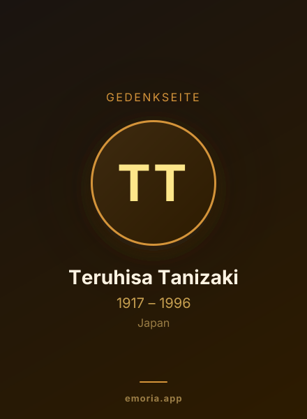 Gedenkportrait von Teruhisa Tanizaki
