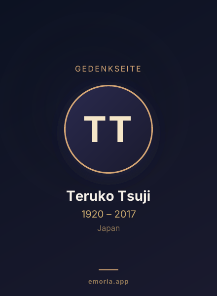 Gedenkportrait von Teruko Tsuji