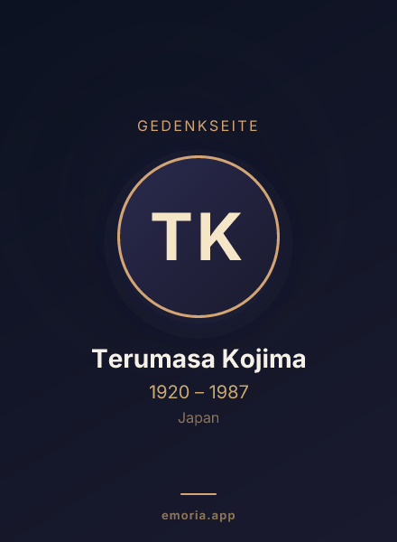 Gedenkportrait von Terumasa Kojima