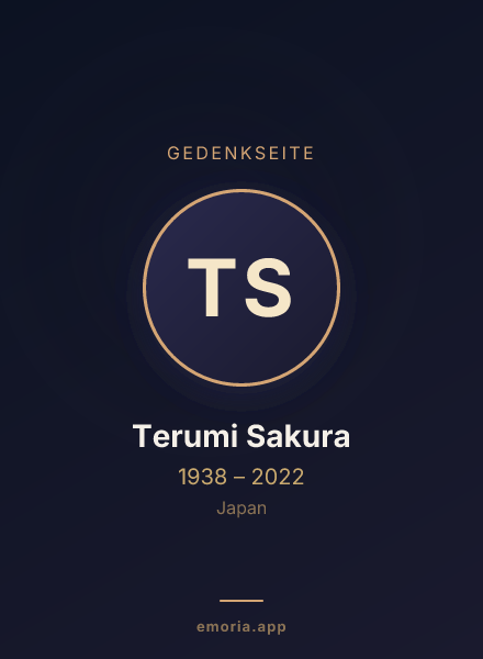 Gedenkportrait von Terumi Sakura