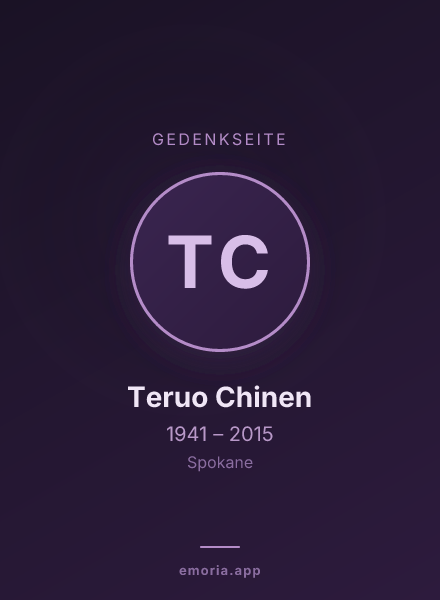 Gedenkportrait von Teruo Chinen