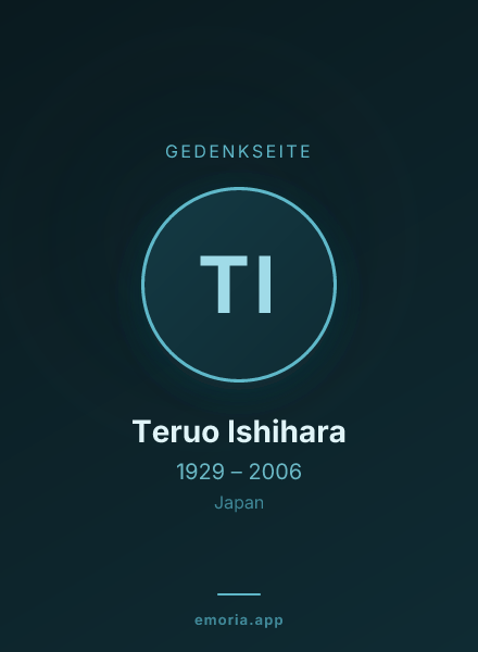 Gedenkportrait von Teruo Ishihara