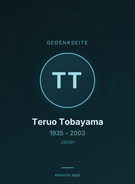 Gedenkportrait von Teruo Tobayama