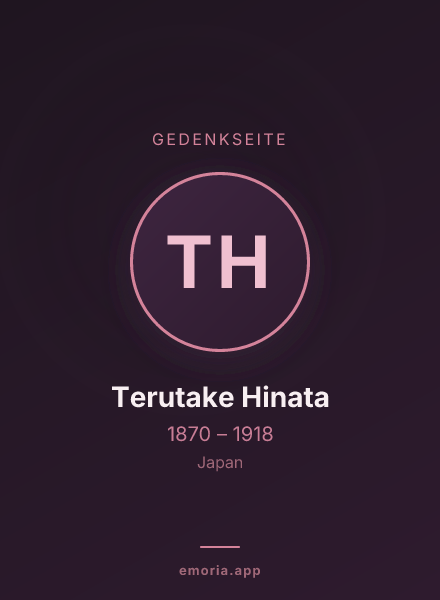 Gedenkportrait von Terutake Hinata