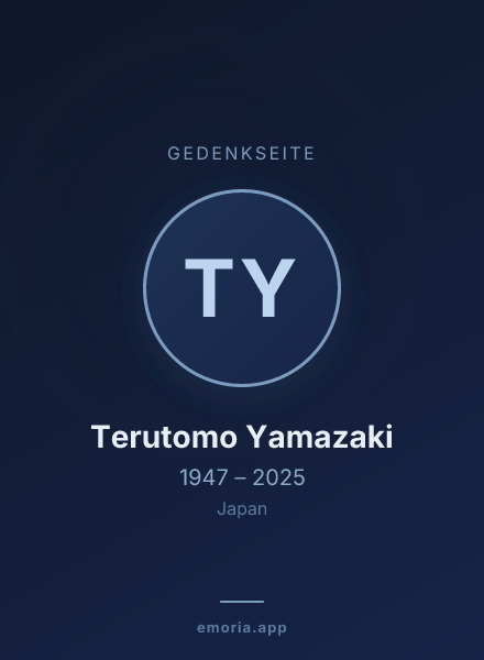Gedenkportrait von Terutomo Yamazaki