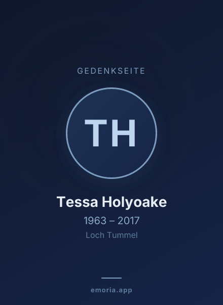 Gedenkportrait von Tessa Holyoake