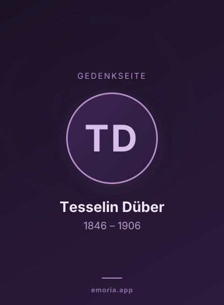 Gedenkportrait von Tesselin Düber