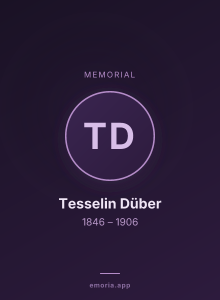 Memorial portrait of Tesselin Düber