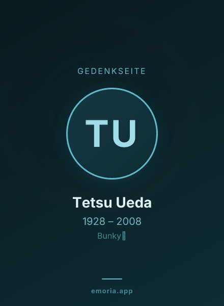 Gedenkportrait von Tetsu Ueda