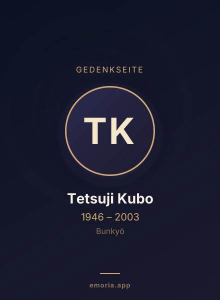 Gedenkportrait von Tetsuji Kubo