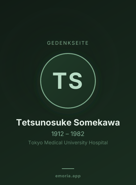 Gedenkportrait von Tetsunosuke Somekawa