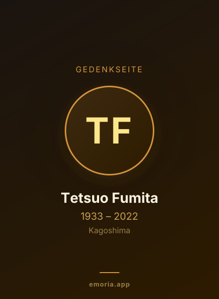 Gedenkportrait von Tetsuo Fumita