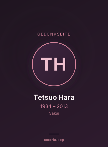 Gedenkportrait von Tetsuo Hara