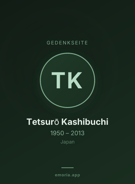 Gedenkportrait von Tetsurō Kashibuchi
