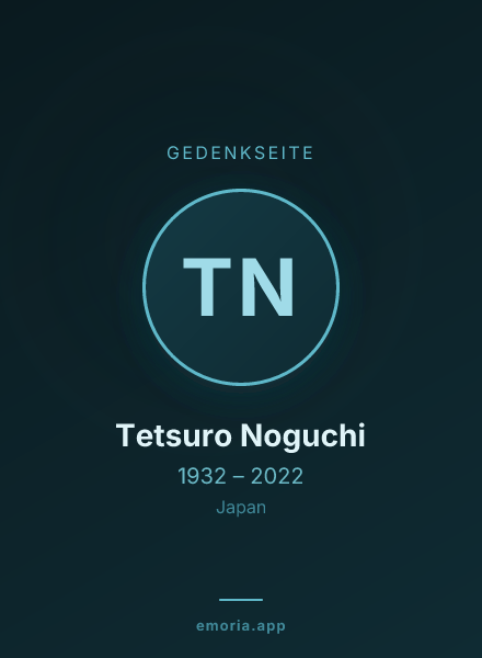 Gedenkportrait von Tetsuro Noguchi