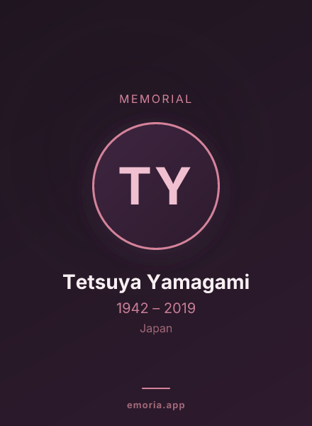 Memorial portrait of Tetsuya Yamagami
