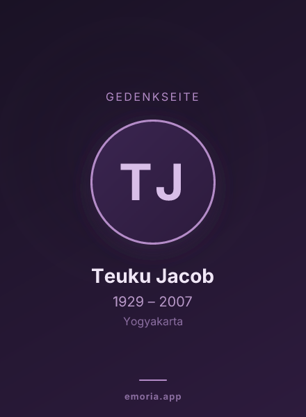 Gedenkportrait von Teuku Jacob