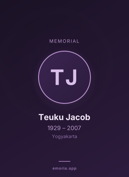 Memorial portrait of Teuku Jacob