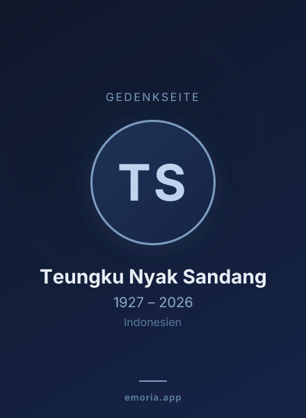 Gedenkportrait von Teungku Nyak Sandang