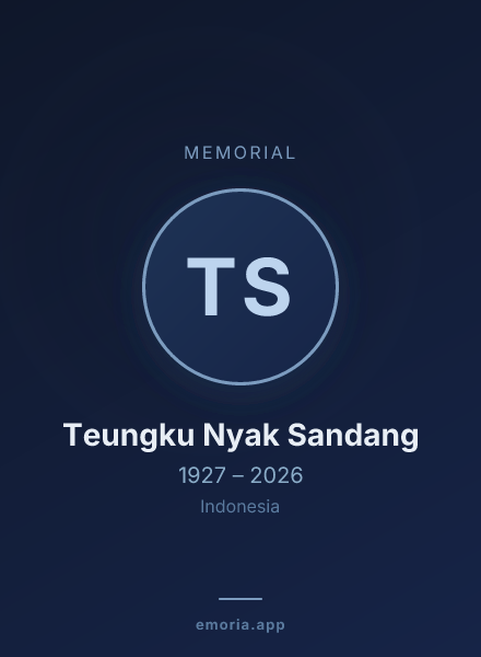 Memorial portrait of Teungku Nyak Sandang