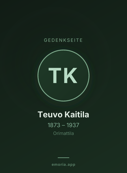 Gedenkportrait von Teuvo Kaitila