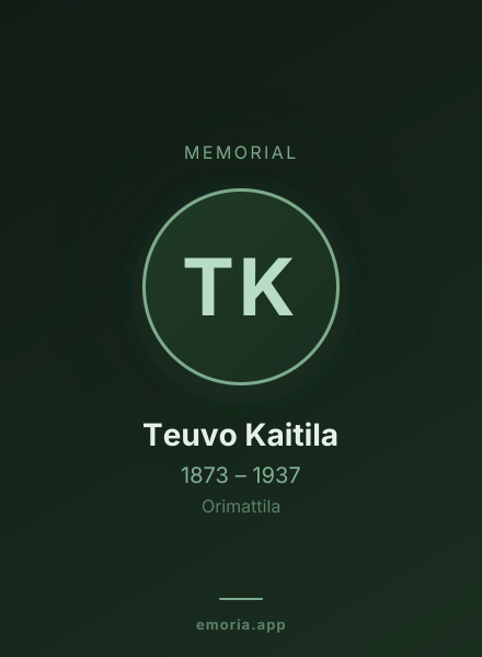 Memorial portrait of Teuvo Kaitila