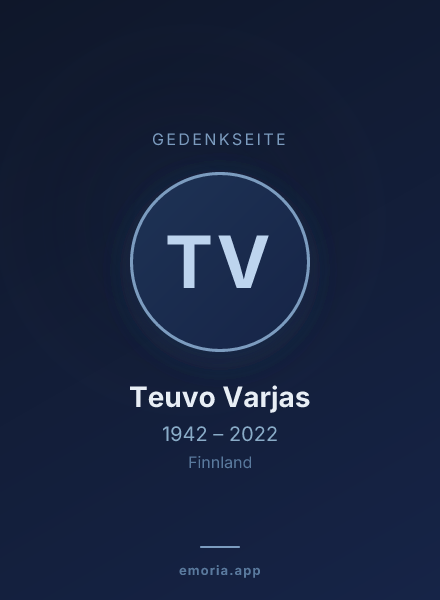 Gedenkportrait von Teuvo Varjas