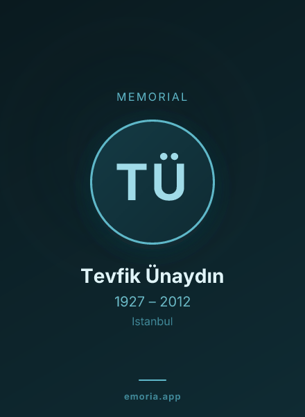 Memorial portrait of Tevfik Ünaydın