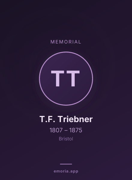 Memorial portrait of T.F. Triebner