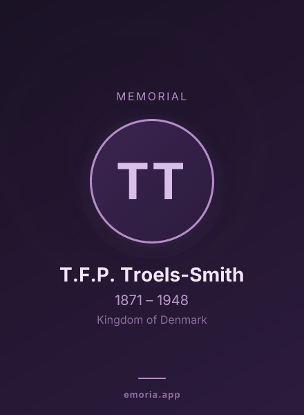 Memorial portrait of T.F.P. Troels-Smith