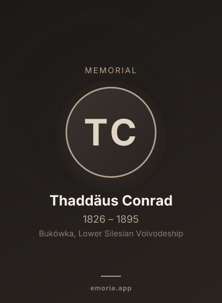 Memorial portrait of Thaddäus Conrad