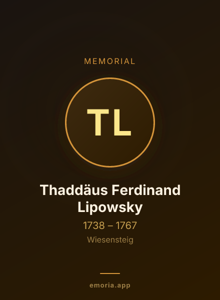 Memorial portrait of Thaddäus Ferdinand Lipowsky