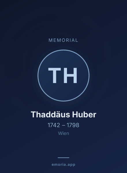 Memorial portrait of Thaddäus Huber