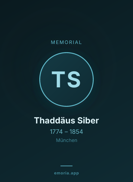 Memorial portrait of Thaddäus Siber
