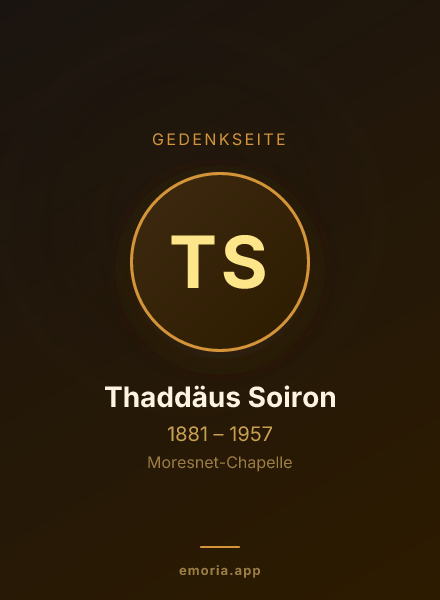 Gedenkportrait von Thaddäus Soiron
