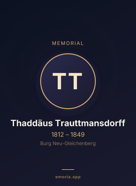 Memorial portrait of Thaddäus Trauttmansdorff