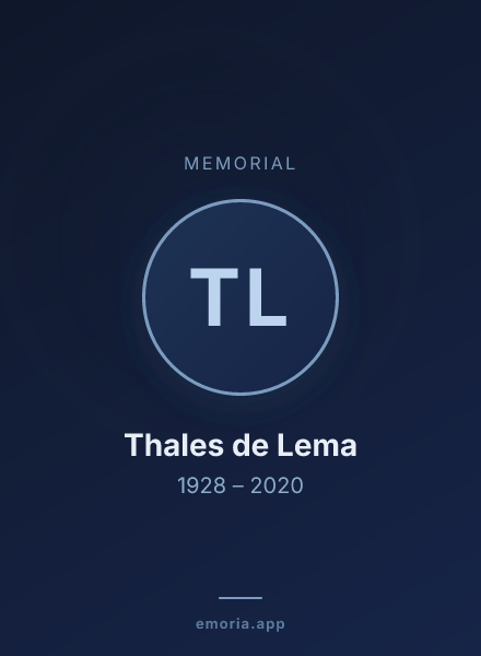 Memorial portrait of Thales de Lema