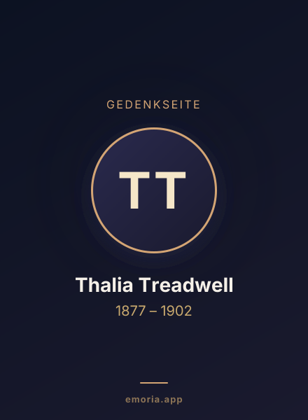 Gedenkportrait von Thalia Treadwell