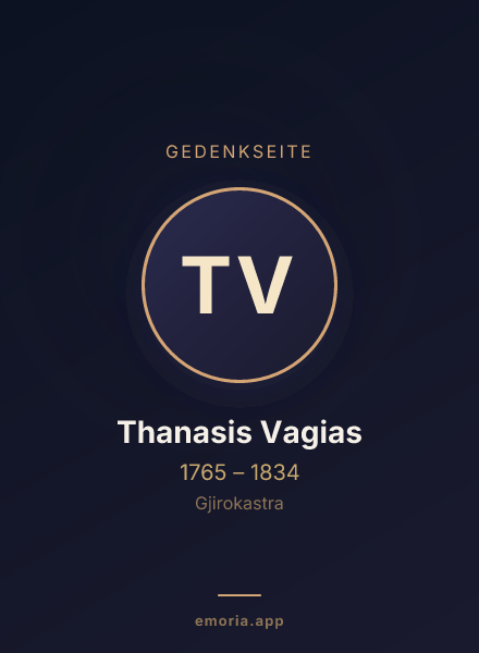 Gedenkportrait von Thanasis Vagias